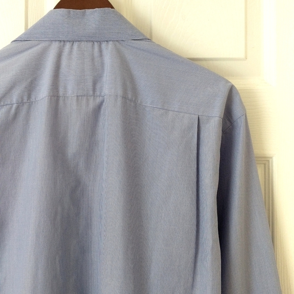Tommy Bahama Classic Striped Cotton Long Sleeve Button Down Shirt White Blue L - Picture 15 of 15